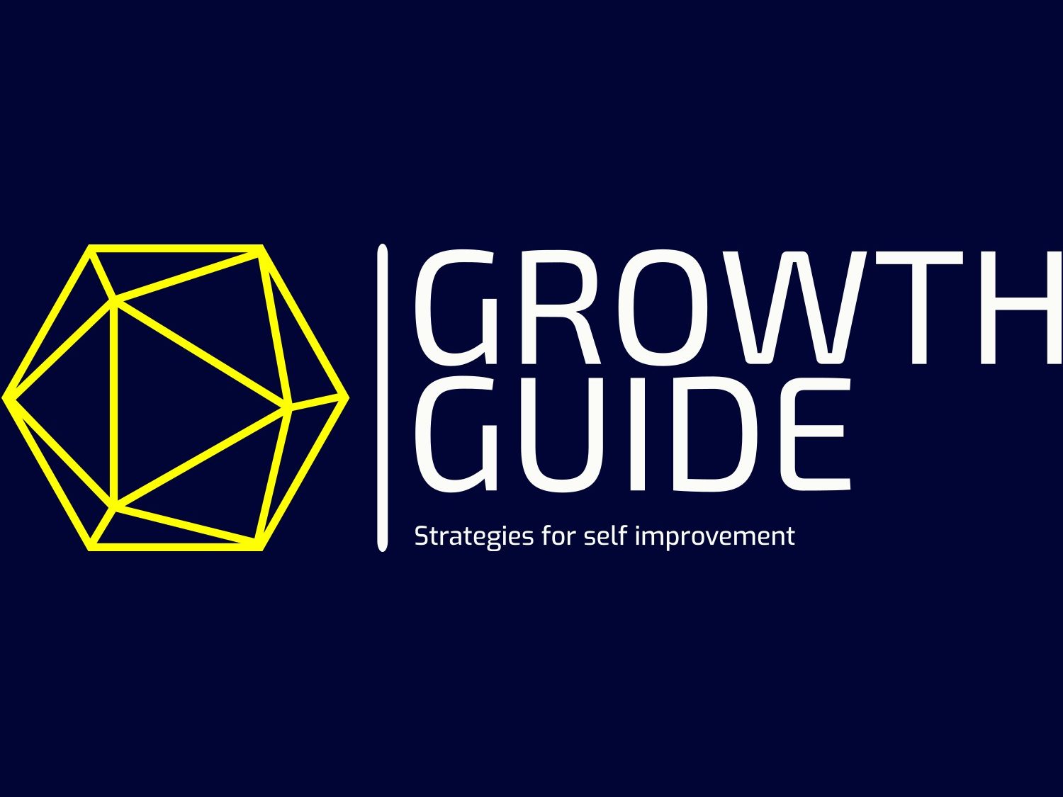 this is the growth guide logo strategies for self improvement